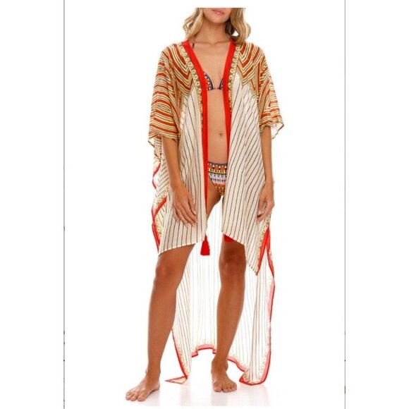 AGUA BENDITA Kimono Cover Up Dara Menfis REVOLVE